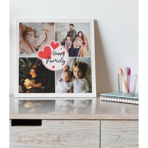 Tablou Canvas Personalizat - 4 Poze - Happy Family  - 2