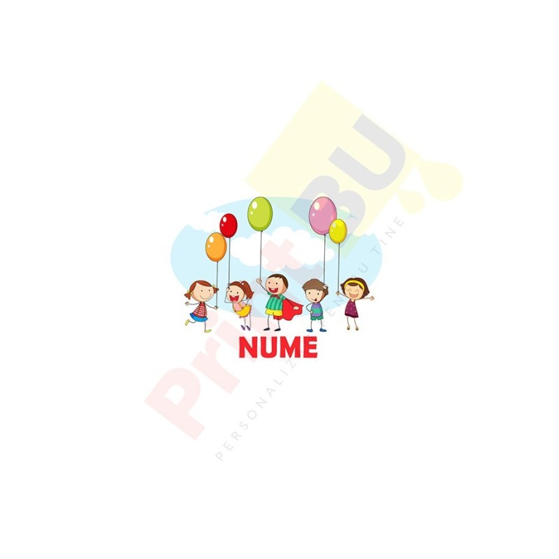 Cana Personalizata Copii - Baloane - Nume  - 1