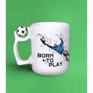 Cana Personalizata Fotbal - Portar - Born to Play - Nume  - 1