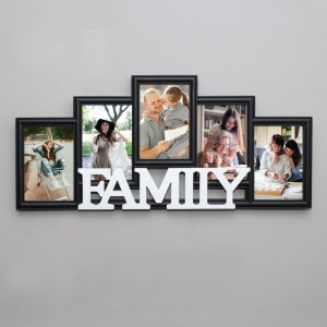 Rama Foto Personalizata - Colaj 5 Poze - Family  - 1