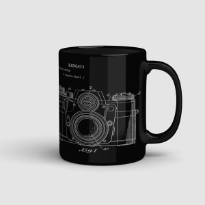 Cana personalizata neagra camera patent  - 1