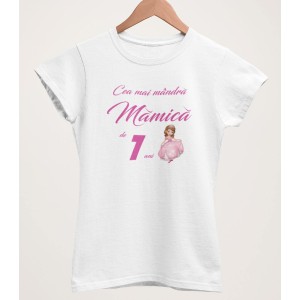 Tricou Personalizat Femei - Cea mai mandra mamica - Printesa Sofia  - 1