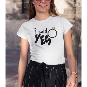 Correlate Drought Beak Tricou Personalizat Femei - I said yes