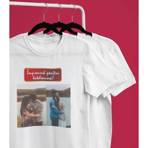 Tricou Personalizat Barbati - Impreuna Pentru Totdeauna - Doua Poze  - 2