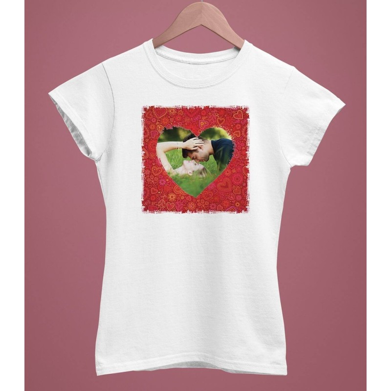 Tricou Personalizat Femei - Poza Inima  - 1