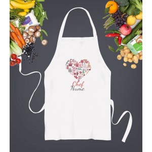 Sort Personalizat - Heart - Chef Nume - Printbu.ro - 1