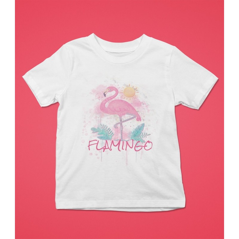 Tricou Personalizat Fete - Flamingo - Nume  - 1