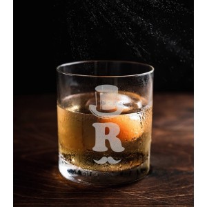 Pahar Whisky Personalizat - Initiala 2 - Nume  - 2