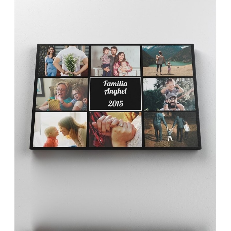 Tablou Canvas Personalizat - Familie - 8 Poze  - 1